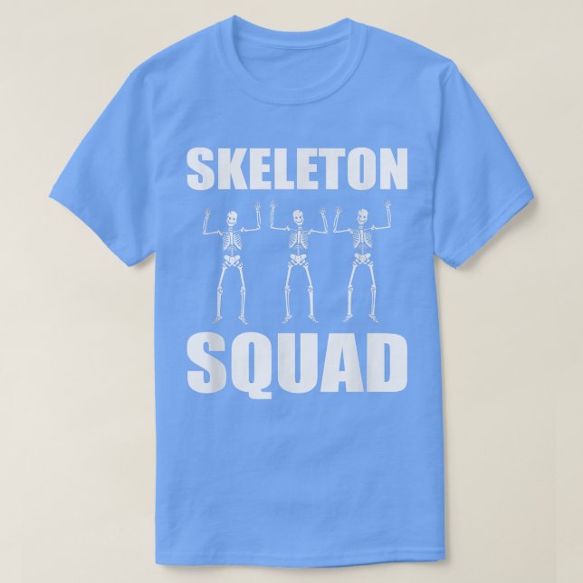 Skeleton Squad Hardcore and Goth  T-Shirt (Design Front)