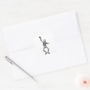 Skeleton Square Sticker