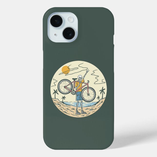 Skeleton Summer Bike Case-Mate iPhone Case (Back)