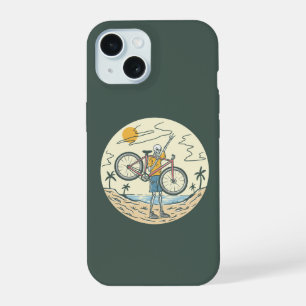 Skeleton Summer Bike iPhone 15 Case
