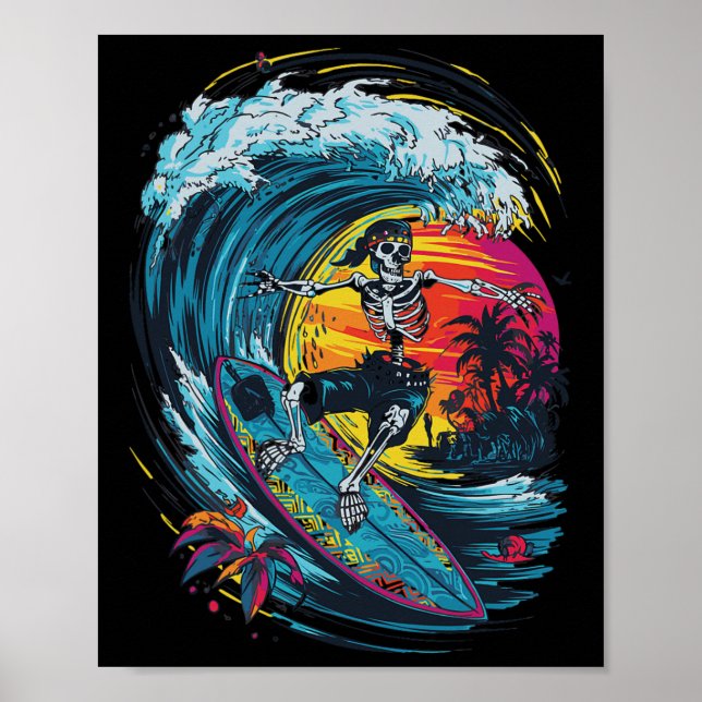Skeleton Surfing  Poster (Front)