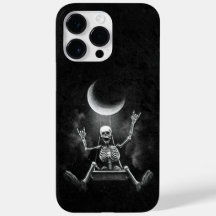 Skeleton Swinging Moon