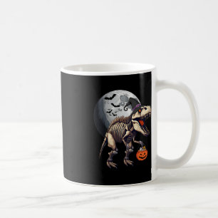 Skeleton T Rex Dinosaur Fun Halloween Pumpkin Boys Coffee Mug