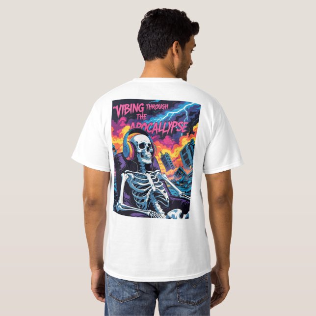 skeleton t-shirt , high quality (Back Full)