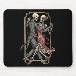 Skeleton Tango Halloween Costume Spooky Dancers Da Mouse Pad