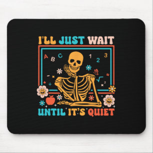 Skeleton Teacher Halloween Costume Men Women Mouse Pad