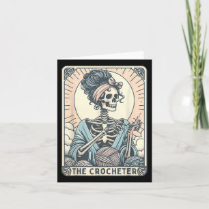 Skeleton The Crocheter Mum Tarot Card Knitter Croc
