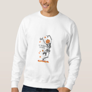 Skeleton Tis The Season For Pilates Meditation Hal Sweatshirt