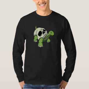 Skeleton Turtle Shell Skeleton Head T-Shirt