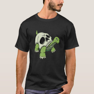 Skeleton Turtle Shell Skeleton Head T-Shirt