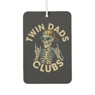 Skeleton Twin Dads Club Car Air Freshener