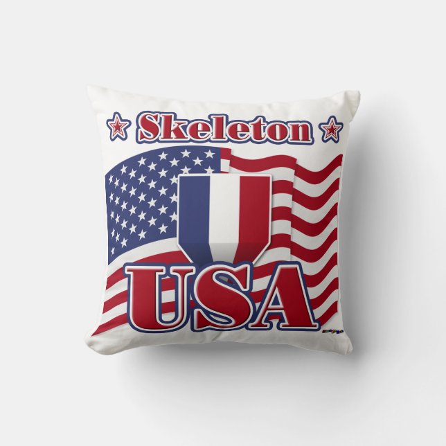 Skeleton USA Cushion (Front)