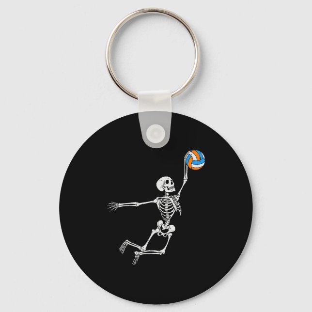 Skeleton Volleyball Halloween Costume Boys Teens G Key Ring (Front)