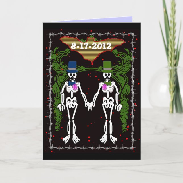 skeleton wedding 2 card (Front)