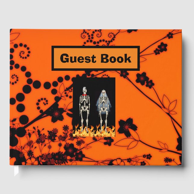 Skeleton Wedding Guest Book (Front)
