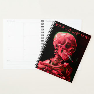 Skeleton with Burning Cigarette by Van Gogh  Planner