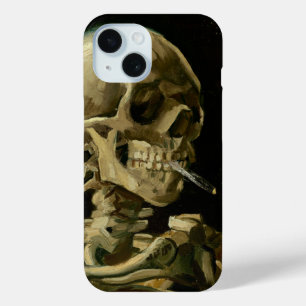 Skeleton with Burning Cigarette   Vincent van Gogh iPhone 15 Case