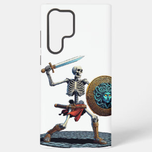 Skeleton with Sword and Shield Samsung Galaxy Case