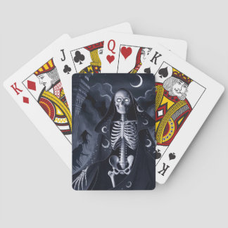 Skeleton Wizard Design Poker Playing Cards