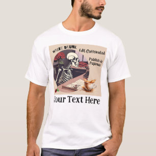 Skeleton Writer Men's Tee