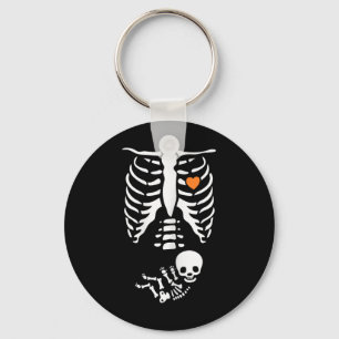 Skeleton Xray Halloween Costume Pregnant Women Mom Key Ring