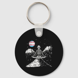 Skeleton Yoga Transgender Lgbt-q Funny Skeleton Me Key Ring