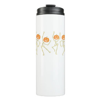 SkeletonFunny Dancing Skeleton Halloween Thermal Tumbler