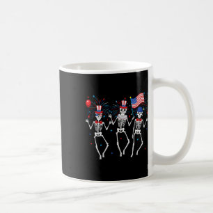 Skeletons 4th Of July Funny Independence Day 1 Coffee Mug