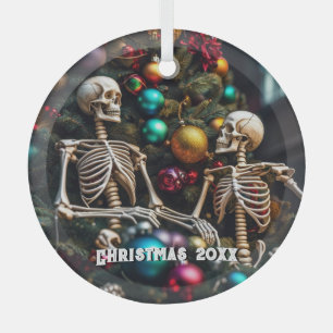 Skeletons and Colourful Ornaments Christmas