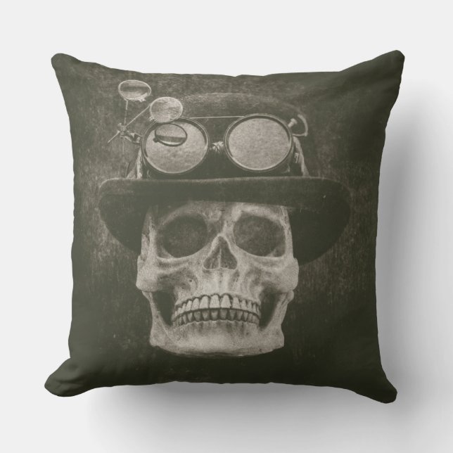 Skeleton's Cold Stare Cushion (Front)