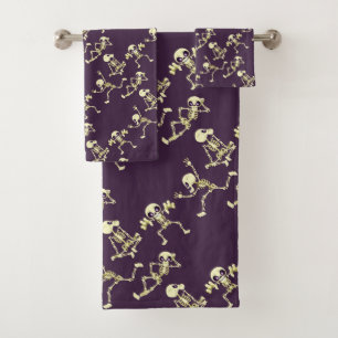 Skeleton's Halloween  Bath Towel Set