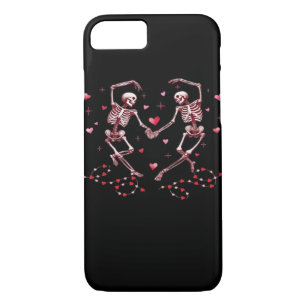 Skeletons Holding Hands Heart Valentines Day Desig Case-Mate iPhone Case