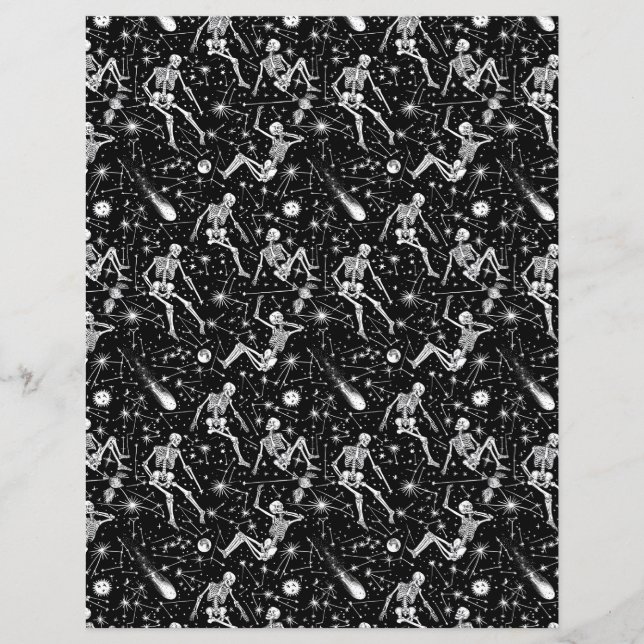 Skeletons in space background  (Front)