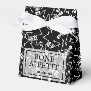 Skeletons on Black Halloween Favour Box