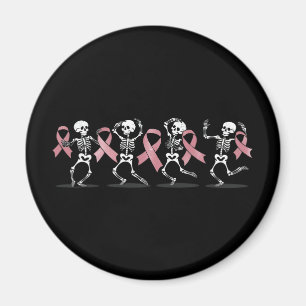 skeletons performing a lively dance magnet
