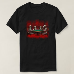 Skeletons Playing Poker T-Shirt