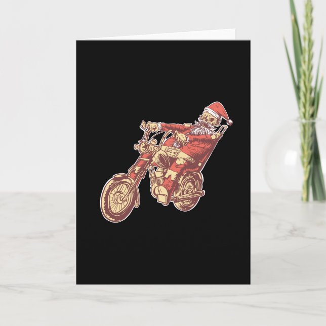 Skeletons Santar Motorbike Card (Front)