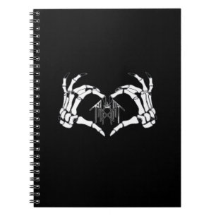 Skeletons Token Heart Hands  Notebook