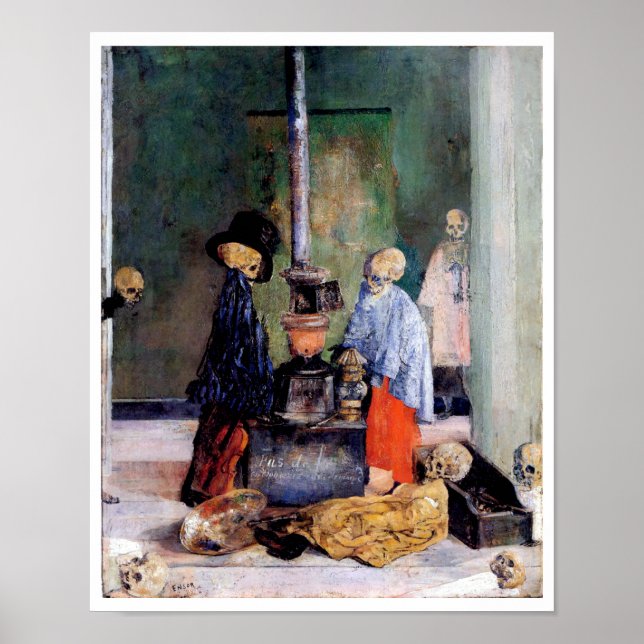 Skeletons Warming Themselves Poster (Front)