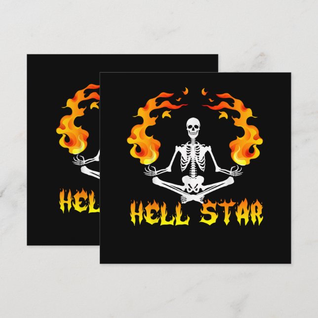 Skeletons Yoga Become Hell Star  (Front/Back)