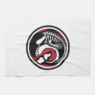 skelewhale tea towel