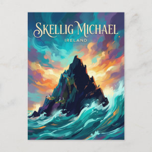 Skellig Michael Ireland Postcard
