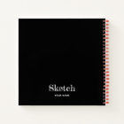 Sketch Book with Your Name Artist Notebook