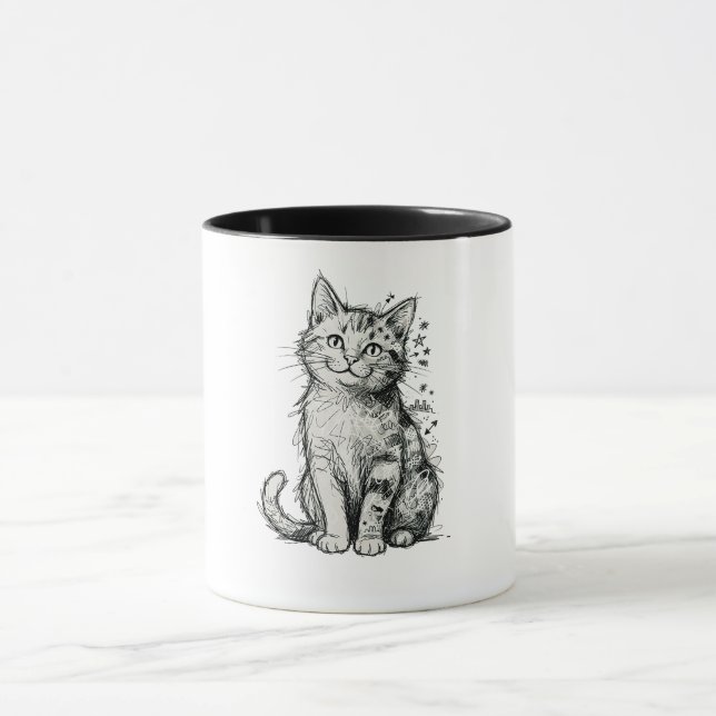 “Sketch Cat” Mug (Center)