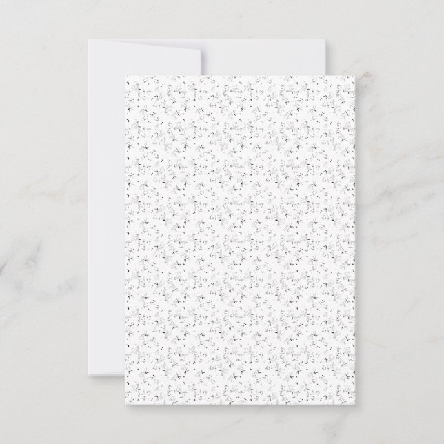 sketch Design Forty Nine RSVP Card (Front)