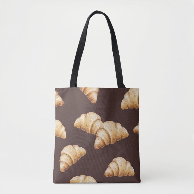 Sketch: desserts, pastries in pattern. tote bag (Front)