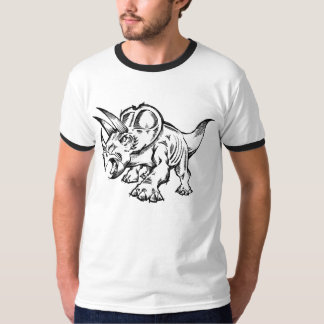 Sketch Doodle Triceratops Dinosaur T-shirt