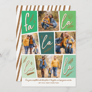 Sketch Fa La La La La Four Photo Christmas Holiday