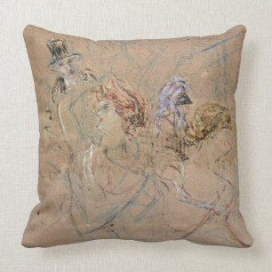 Sketch for 'At the Masked Ball', c.1892 (coloured Cushion