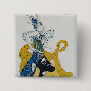 Sketch for the ballet 'La Peri', by Paul Dukas 15 Cm Square Badge